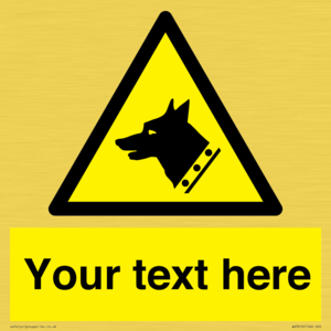 Custom Warning: Guard dog